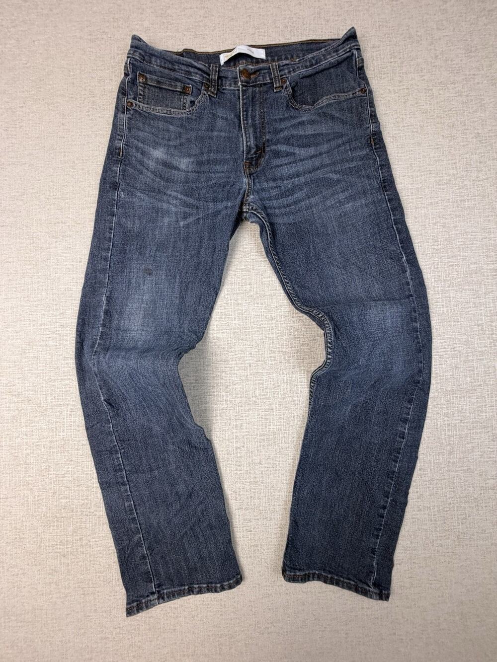 Levi Strauss Signature Gold Jeans Men’s 32x29 Regular Fit Stretch Blue Denim